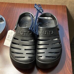 NWT Nautica Black River Edge Men’s SZ 12 Clog, Sports Sandal, Water Shoe Slip On